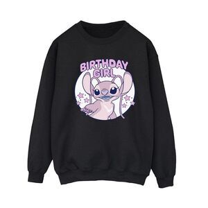 Lilo & Stitch Womens/Ladies Birthday Girl Angel Sweatshirt / Black